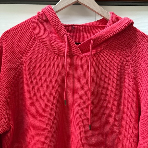 Lauren Ralph Lauren Black Label Hooded Waffle Knit Sweater - Picture 3 of 13